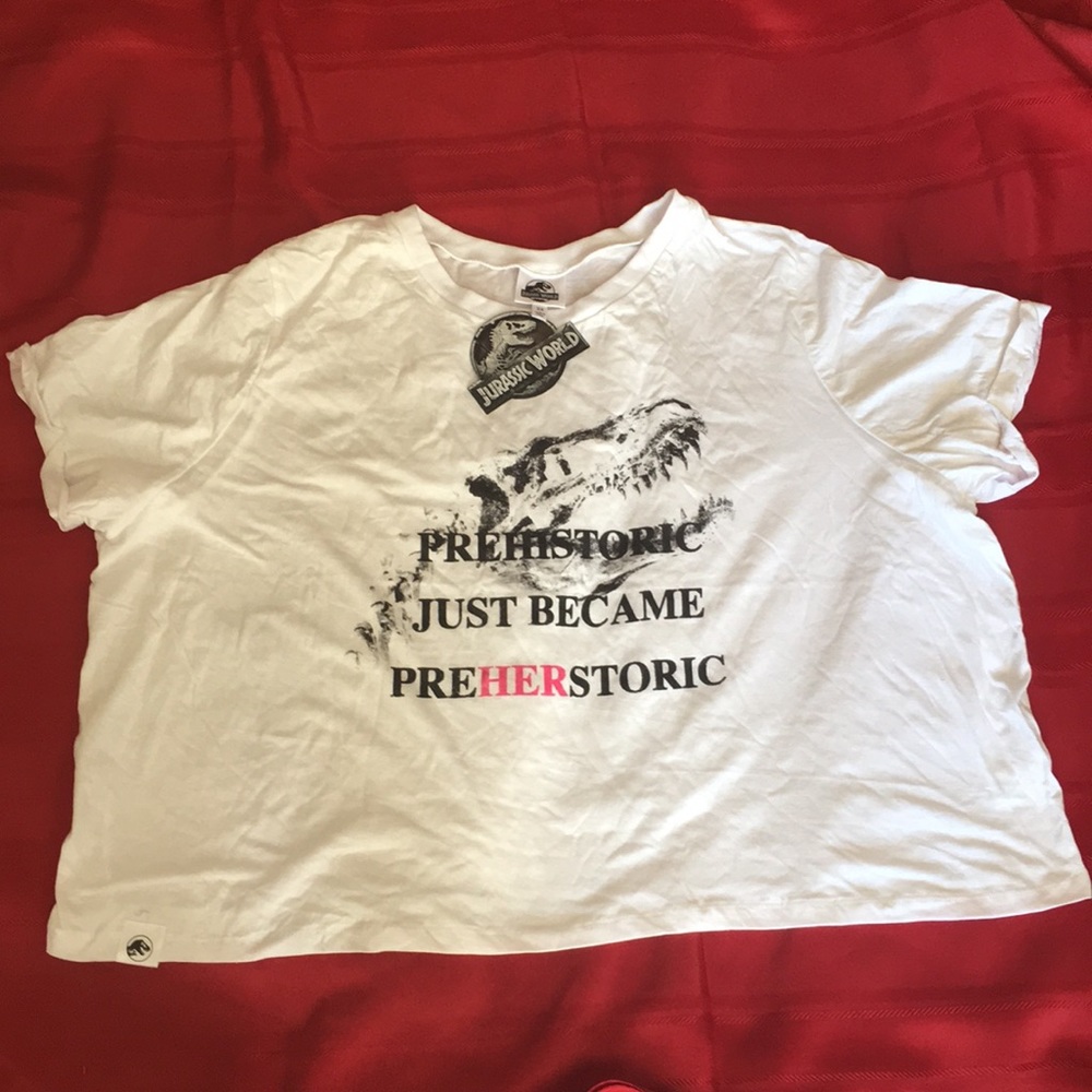 Jurassic World t-shirt crop top PreHerstor…